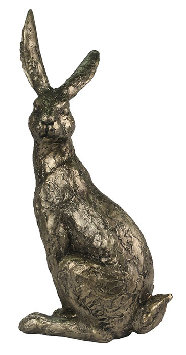 Cast Resin hare Head Turned